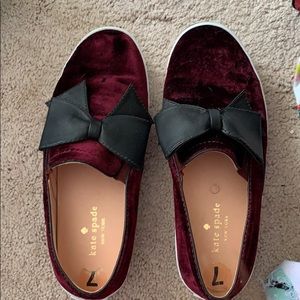 Kate Spade velvet sneaker